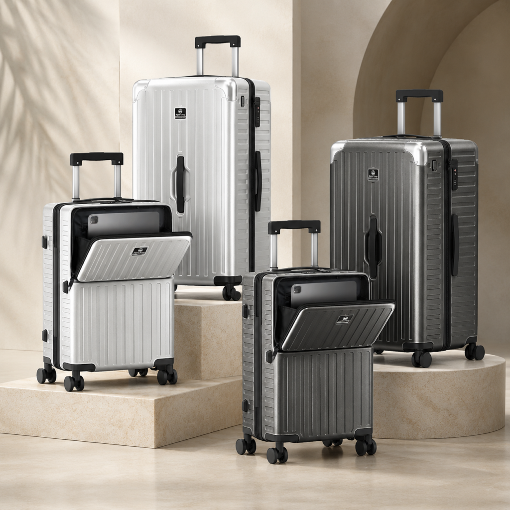 Polycarbonate Carry-On & Trunk Suitcase with TSA Lock