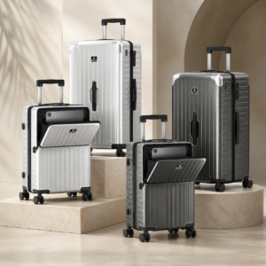 RAVONA Polycarbonate Carry-On & Trunk Suitcase with TSA Lock