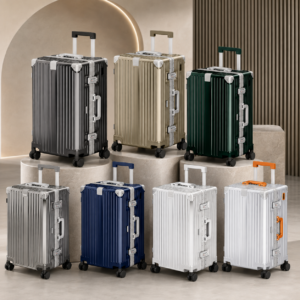 RAVONA Aluminum Frame Trunk Suitcase