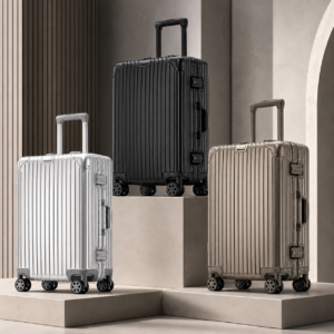 RAVONA 20 Inch All Aluminum Carry-On Suitcase